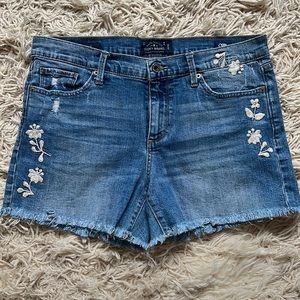 Lucky Brand Embroidered Jean Shorts